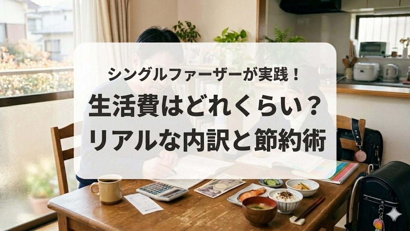 シングルファーザーの生活費はどれくらい？リアルな内訳と無理なく回す工夫