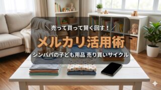 【メルカリ活用術】シングルファーザーが実践する子ども用品の賢い売り買いサイクル