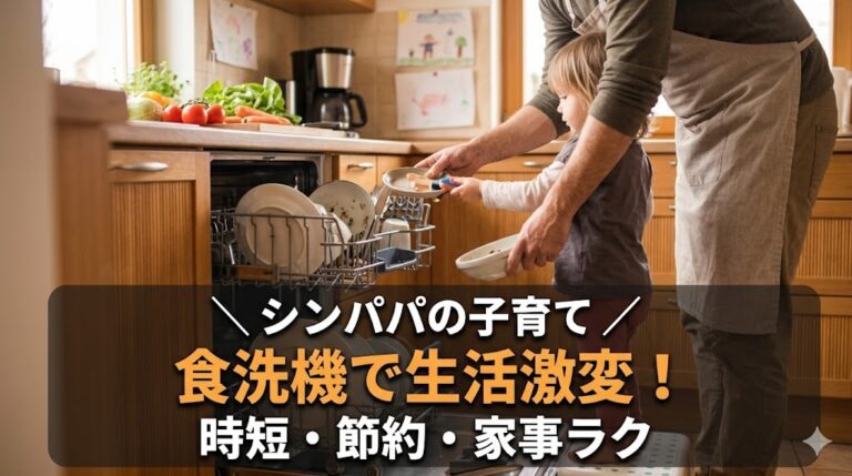 食洗機で生活が激変したシンパパのキッチン