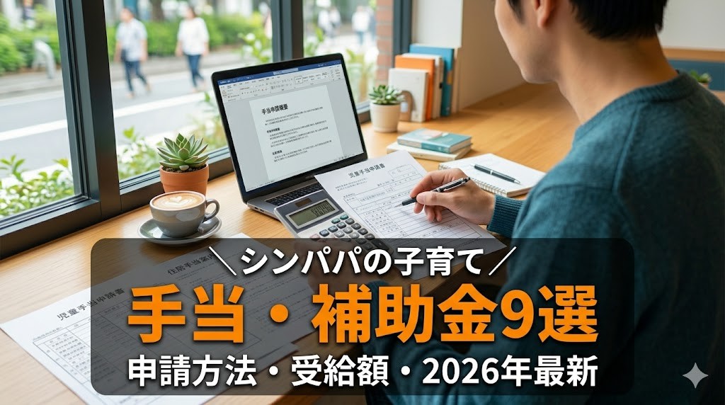 シングルファーザーが使える手当・補助金9選のアイキャッチ画像