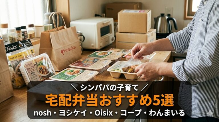 子育て中のシンパパにおすすめの宅配弁当5選の比較イメージ