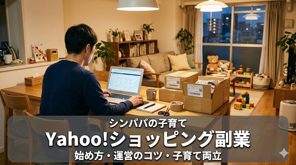 シンパパがYahoo!ショッピングで副業を始めた理由と運営のコツ アイキャッチ画像
