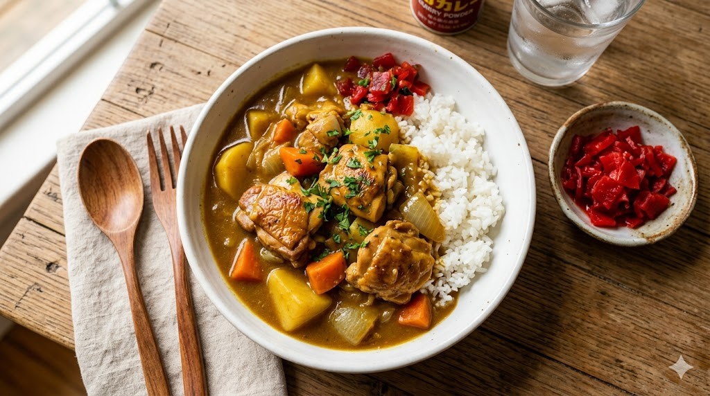 ホットクックで作った美味しそうなチキンカレー