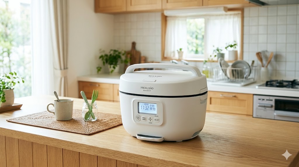 シャープ ヘルシオ ホットクック KN-HW24G 白色の本体