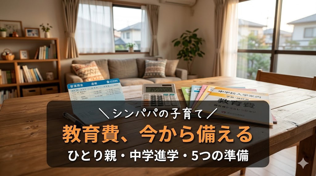 ひとり親家庭の教育費準備｜中学進学までにやっておきたい5つのこと