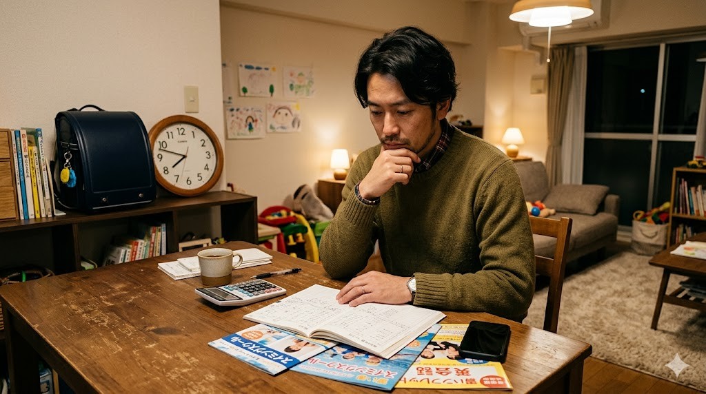 習い事選びで悩むシングルファーザー