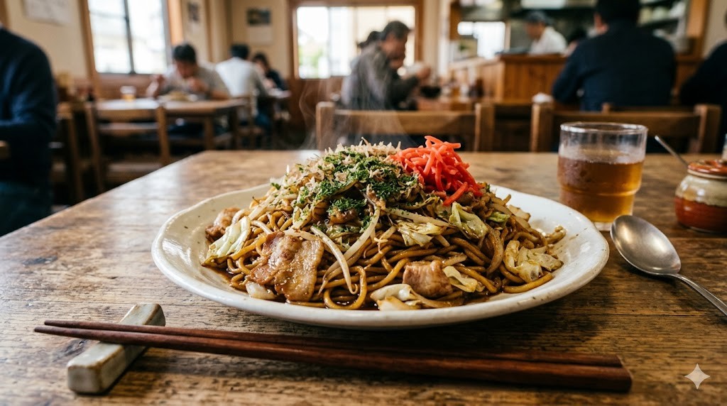 焼きそばプレート - 目玉焼き付き